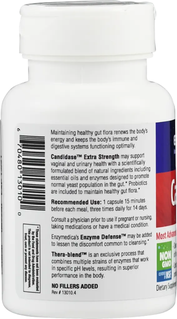 Кандидаза Посилена формула Enzymedica Candidase Extra Strength 42 капсули - фото 3
