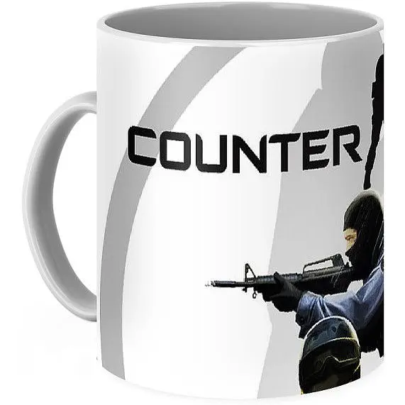 Кухоль GeekLand CS:GO Counter-Strike КС:ГО Контр Страйк білий фонCP 03.138 330 мл білий - фото 2