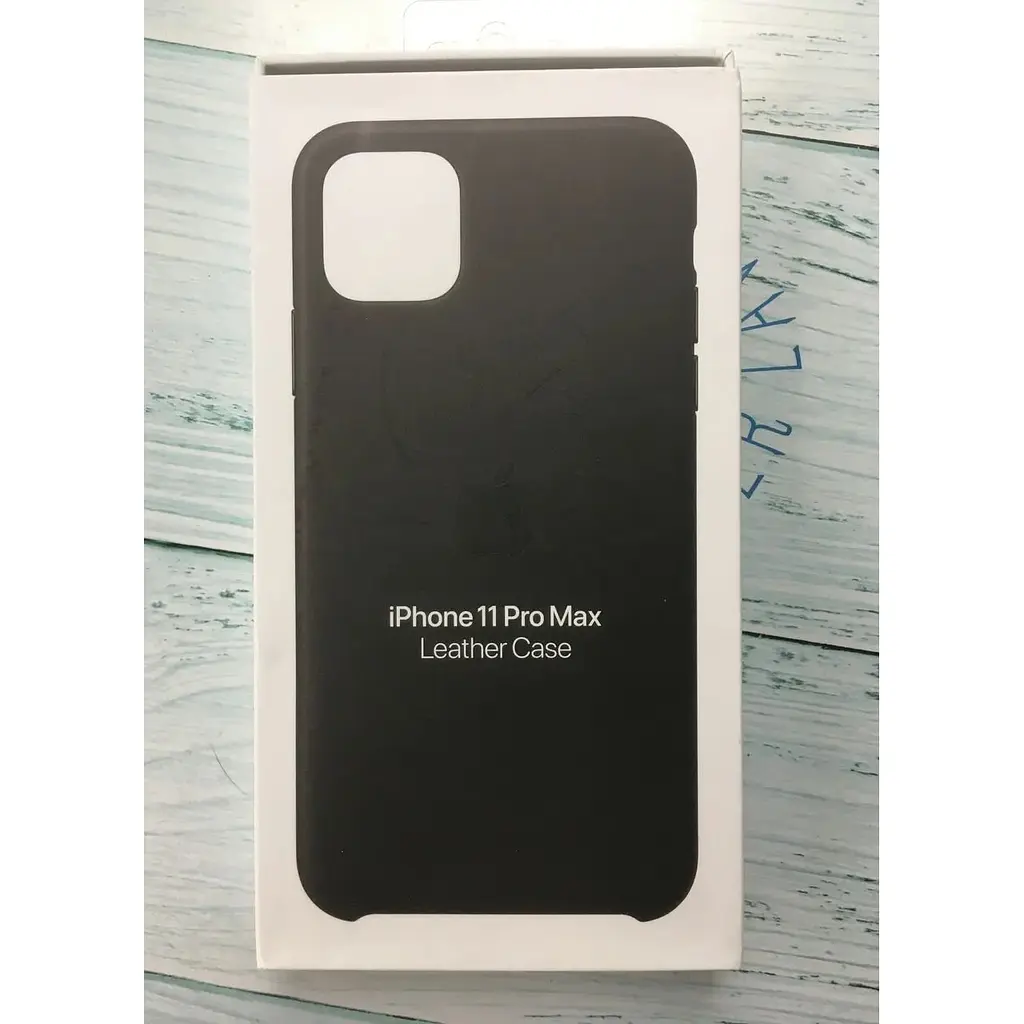 Оригинальный кожаный чехол Apple Leather Case для iPhone 11 Pro Max (6.5") Black (MX0E2ZM/A) - фото 9