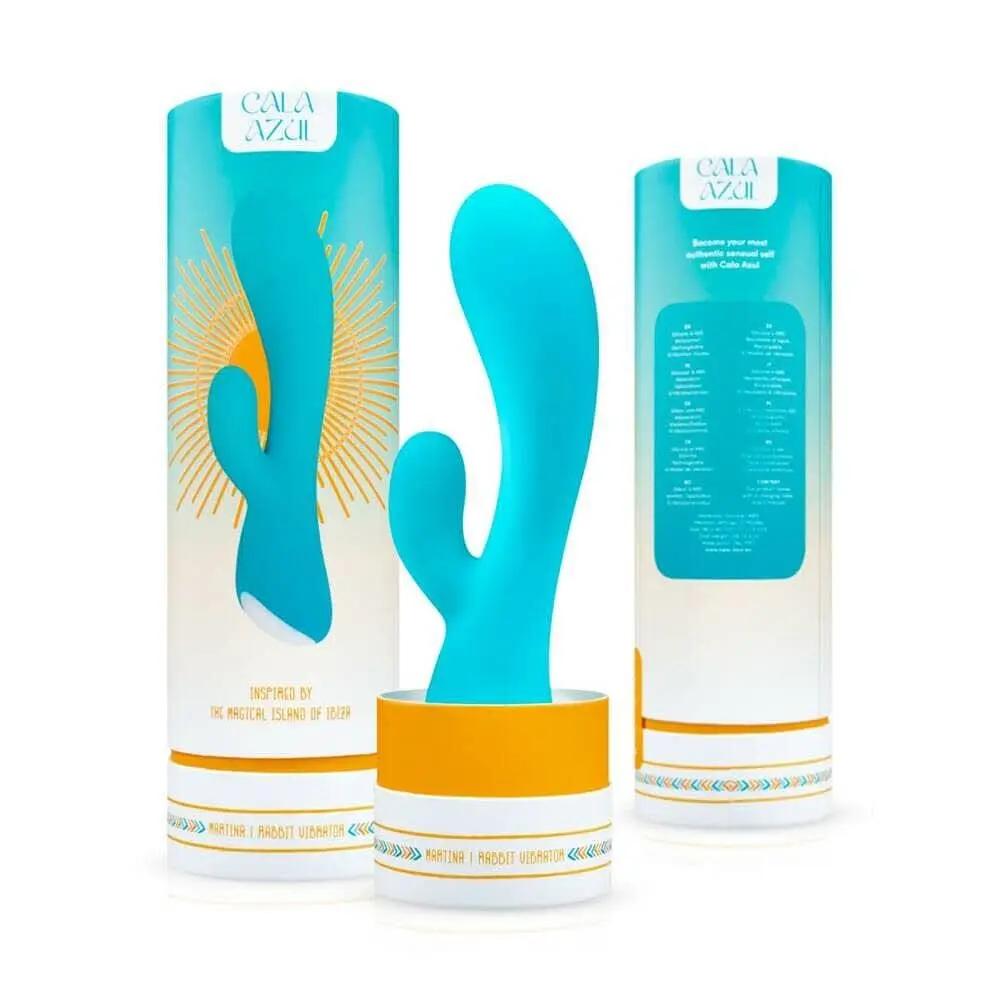 Вібратор-кролик Cala Azul - Martina Rabbit Vibrator, ергономічна форма, 10 режимів - фото 10
