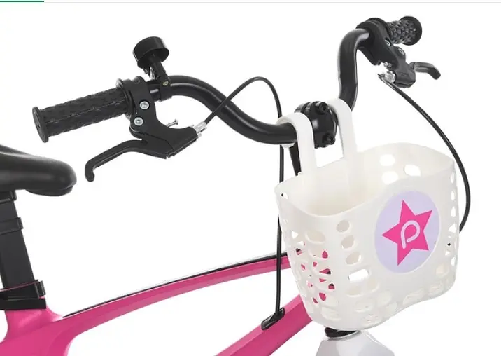 Велосипед дитячий PROF1 14" MB 141020-2 STELLAR Рожевий, SKD75, магн.рама, диск.торм., кошик, крила, дод.колеса (6903317630899) - фото 3