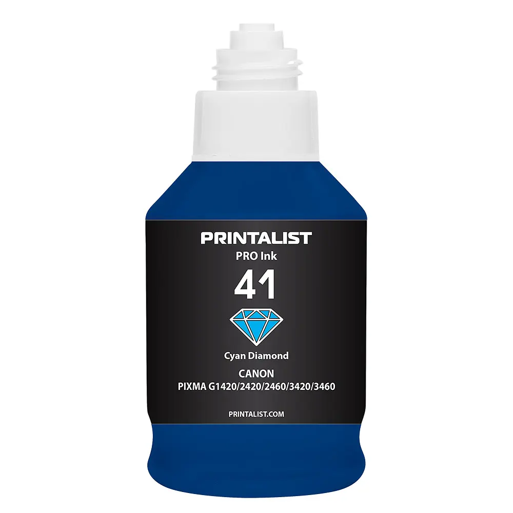 Чорнило PRINTALIST GI-41 для Canon Pixma G2420/3420 190г Cyan водорозчинне (PL41C) - фото 2