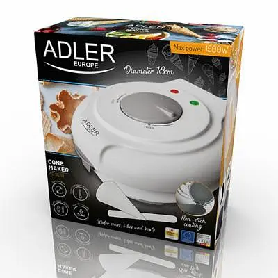 Вафельниця для бельгійських трубочок Adler AD 3038, 1500 Вт - фото 10