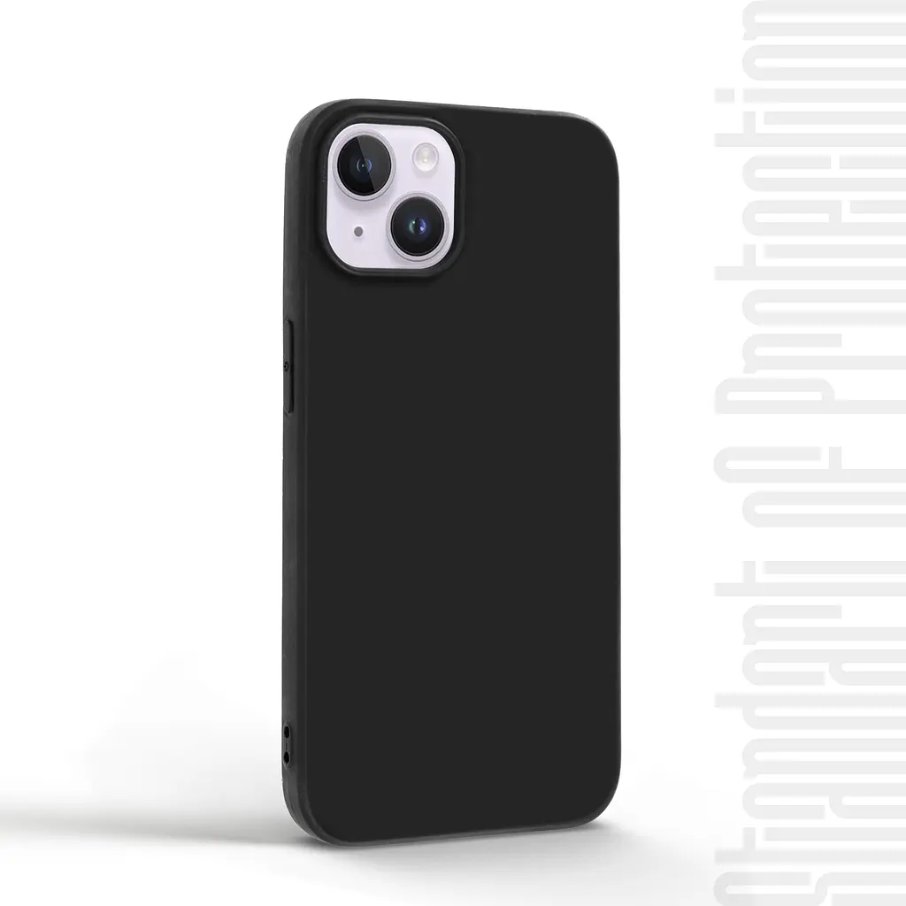 Чехол-накладка для смартфона Apple iPhone 14 противоударный, силиконовый, термополиуретановый (ТПУ), с защитой камеры и корпуса, черный, защита всего корпуса, ArmorStandart (ARM65612) - фото 2