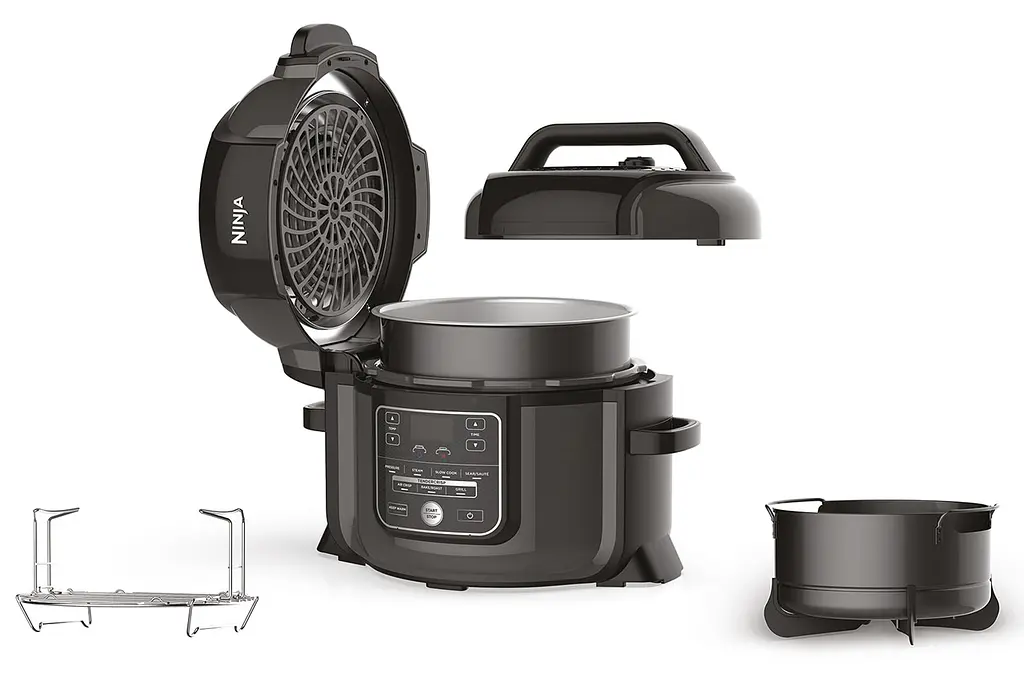 Мультиварка-скороварка Ninja Foodi Health Grill & Air Fry 7-in-1, 6 л (OP300EU) - фото 3