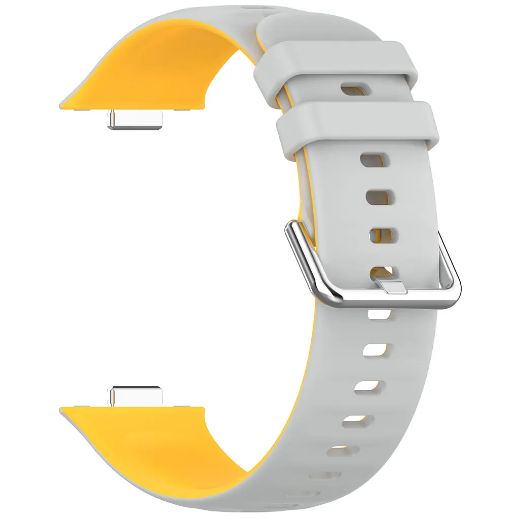 Ремінець ArmorStandart для Huawei Watch Fit 3 / 4 / 4 Pro Grey Yellow (ARM89073) - фото 3