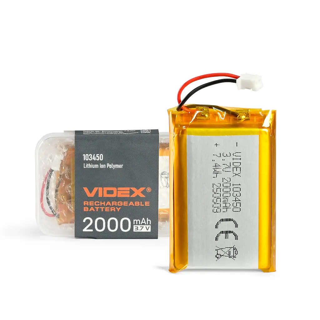 Акумулятор VIDEX Li-pol VLF-B103450-20 2000mAh 1шт VIDEX (28692-000)