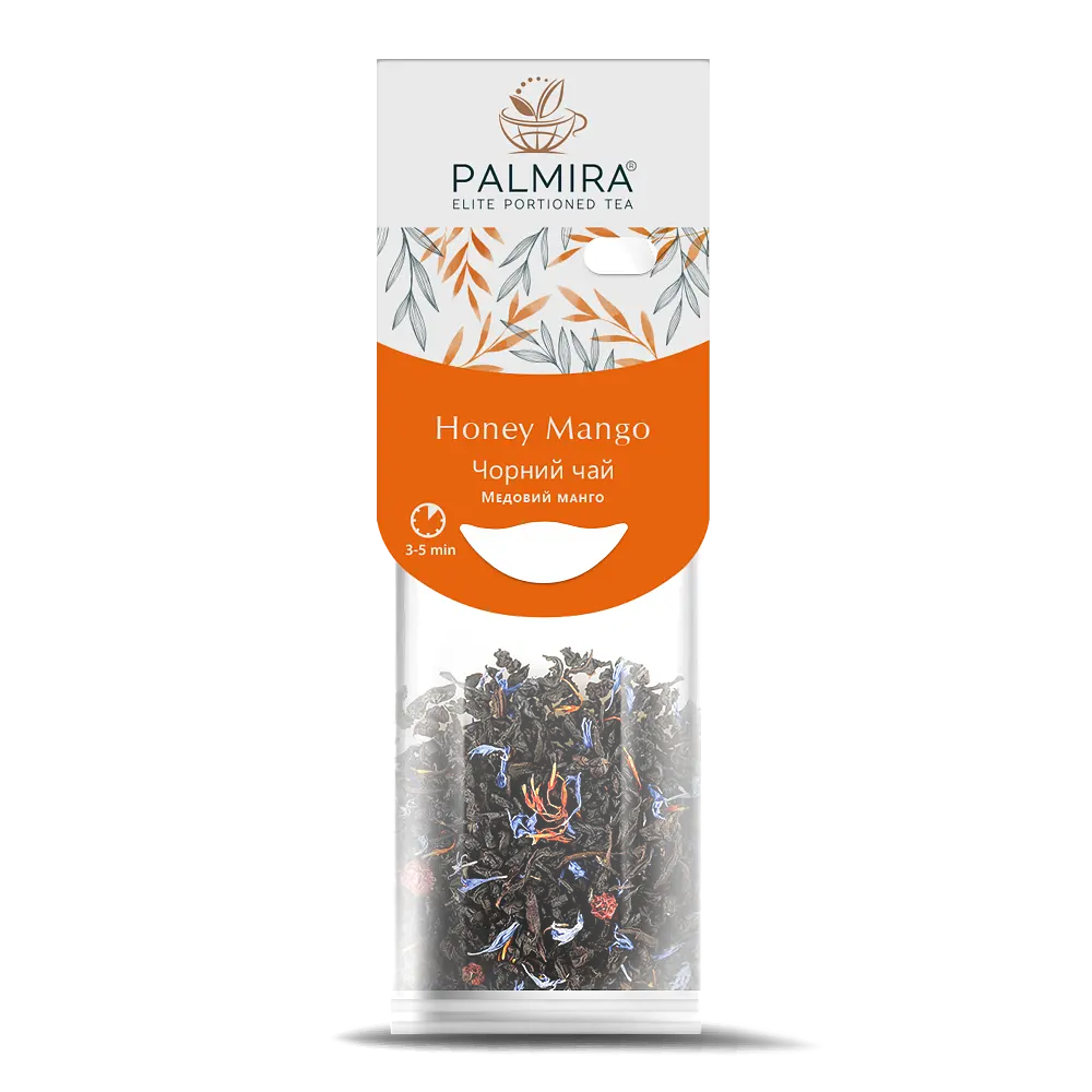 Чорний чай з манго Palmira "Медовий манго" (Honey Mango) - 10 шт.