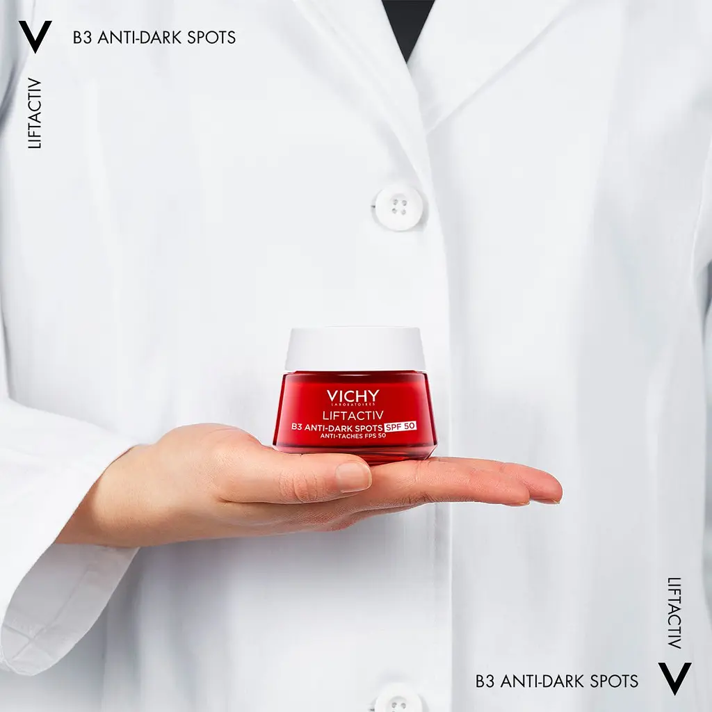 Уцінка. Антивіковий крем для корекції пігментних плям та зморшок Vichy Liftactiv В3 SPF50 50 мл  - фото 6