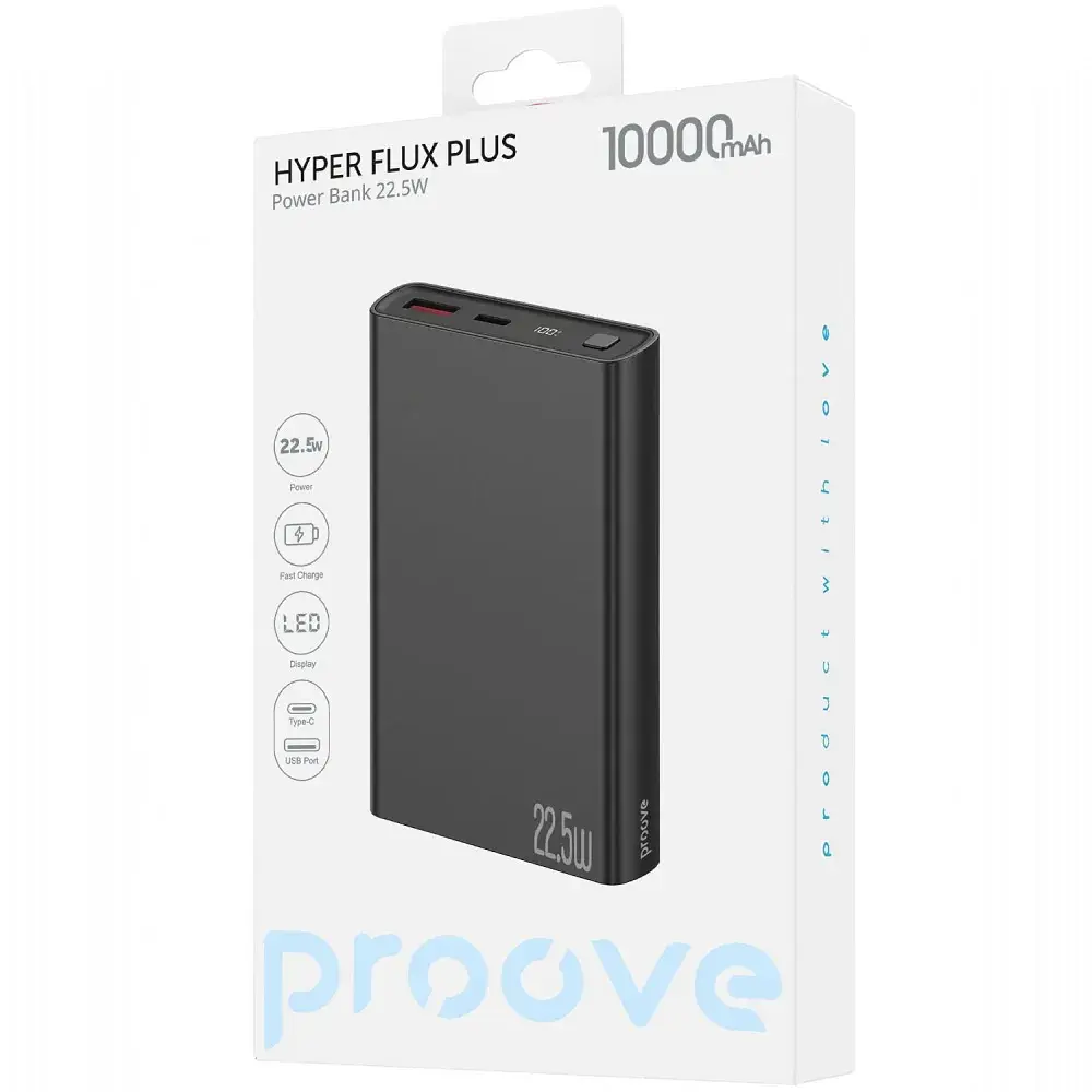 Універсальна мобільна батарея Proove Hyper Flux Plus 22.5W 10000mAh White (PBF122120002) - фото 2