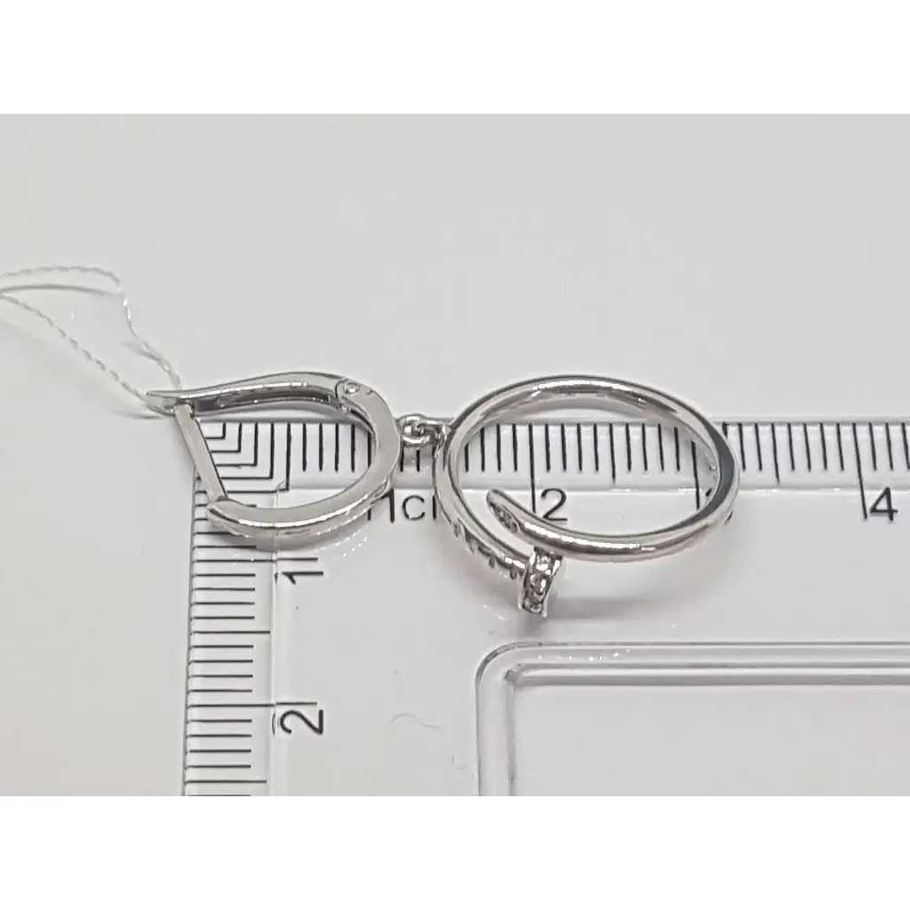 Серебряные серьги Империя золота с фианитами. СВ1351С - фото 5