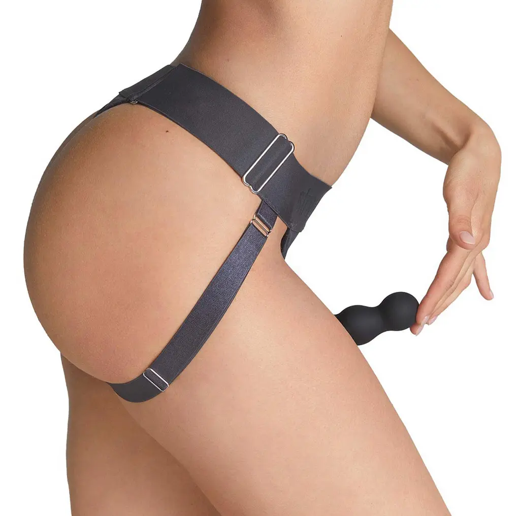Страпон Strap-on-me Unique Lingerie Harness, One Size (сірий) - фото 7