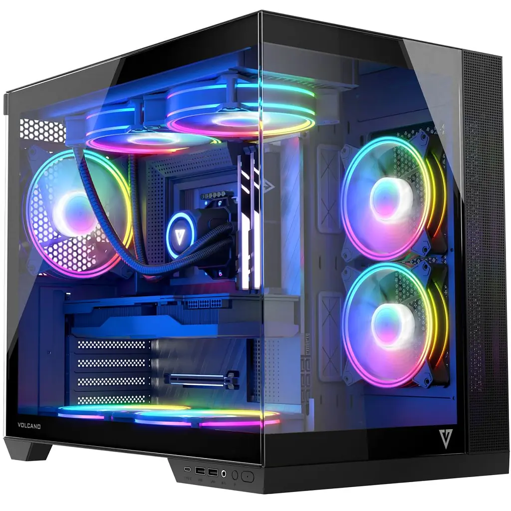 Корпус Modecom VOLCANO PANORAMA APEX ARGB 7F MIDI GREY без БЖ ATX (AT-PANORAMA-7F-ARGB-10-00) - фото 3