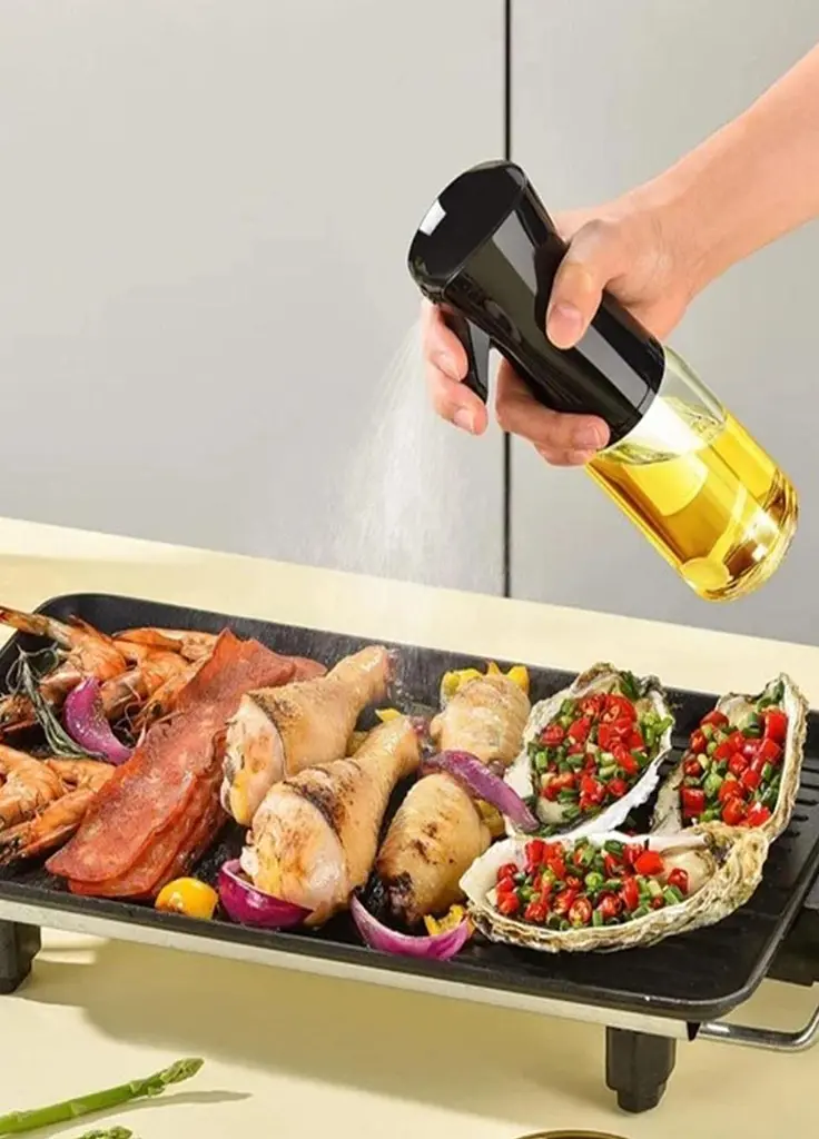 Пляшка-дозатор для олії та оцту Oil Spray Bottle MAG-595 з розпилювачем 200 мл - фото 6