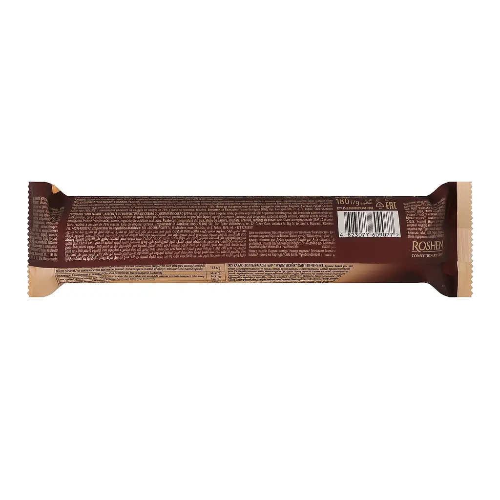 Печиво Roshen Multicake з начинкою какао 180 г (390891) - фото 2