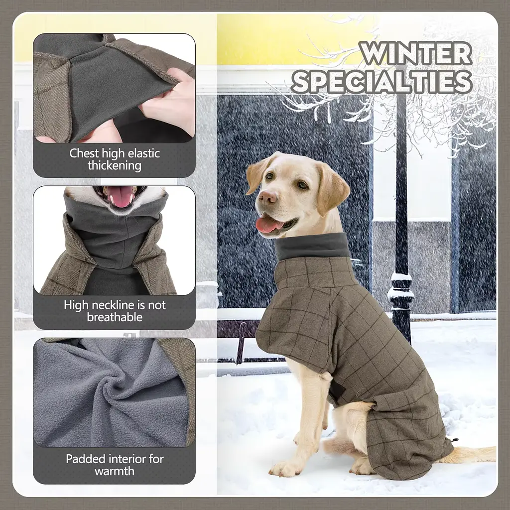 Стильне пальто для собак Wan Talk Stylish Cold Weather Coat, 2XL - фото 3