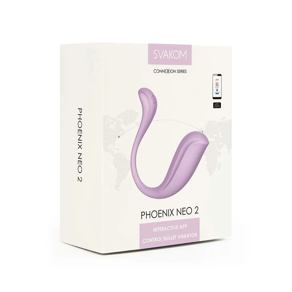 Інтерактивне віброяйце Svakom Phoenix Neo 2 Pastel Lilac, оновлена модель - фото 10