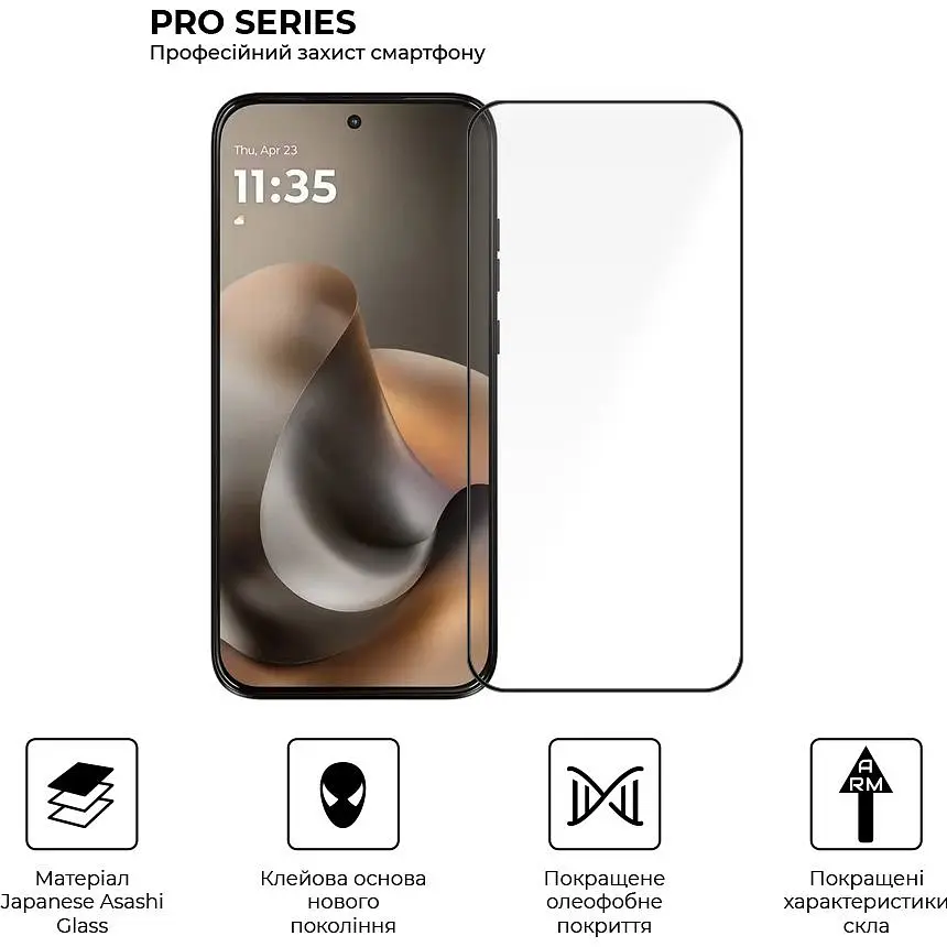 Захисне скло ArmorStandart Glass Pro для Motorola G77 5G (ARM91001) [169047] - фото 2
