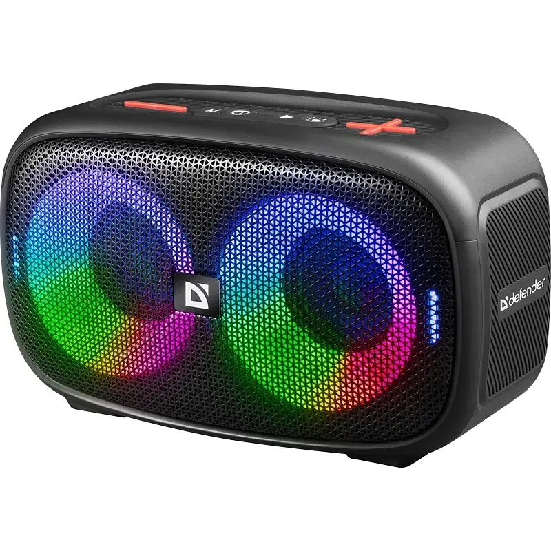 Акустична система 1.0 Defender Q5 20 Вт Bluetooth/FM/USB/TF/IPX5, LED, чорна - фото 3