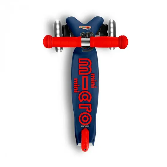 Самокат Micro Mini Deluxe LED темно-синий (MMD118) - фото 6