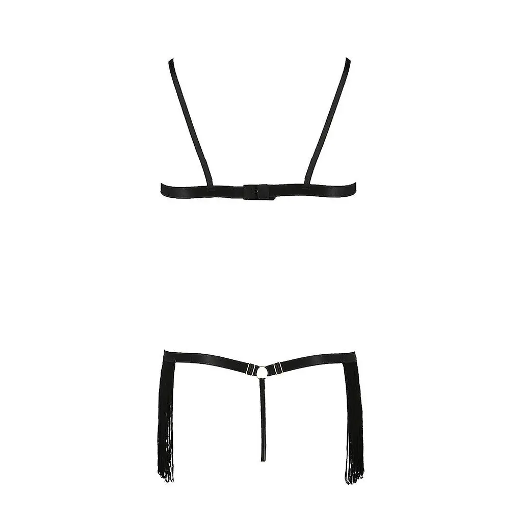 Комплект белья Passion KASSANDRA Set OpenBra black L/XL - фото 6