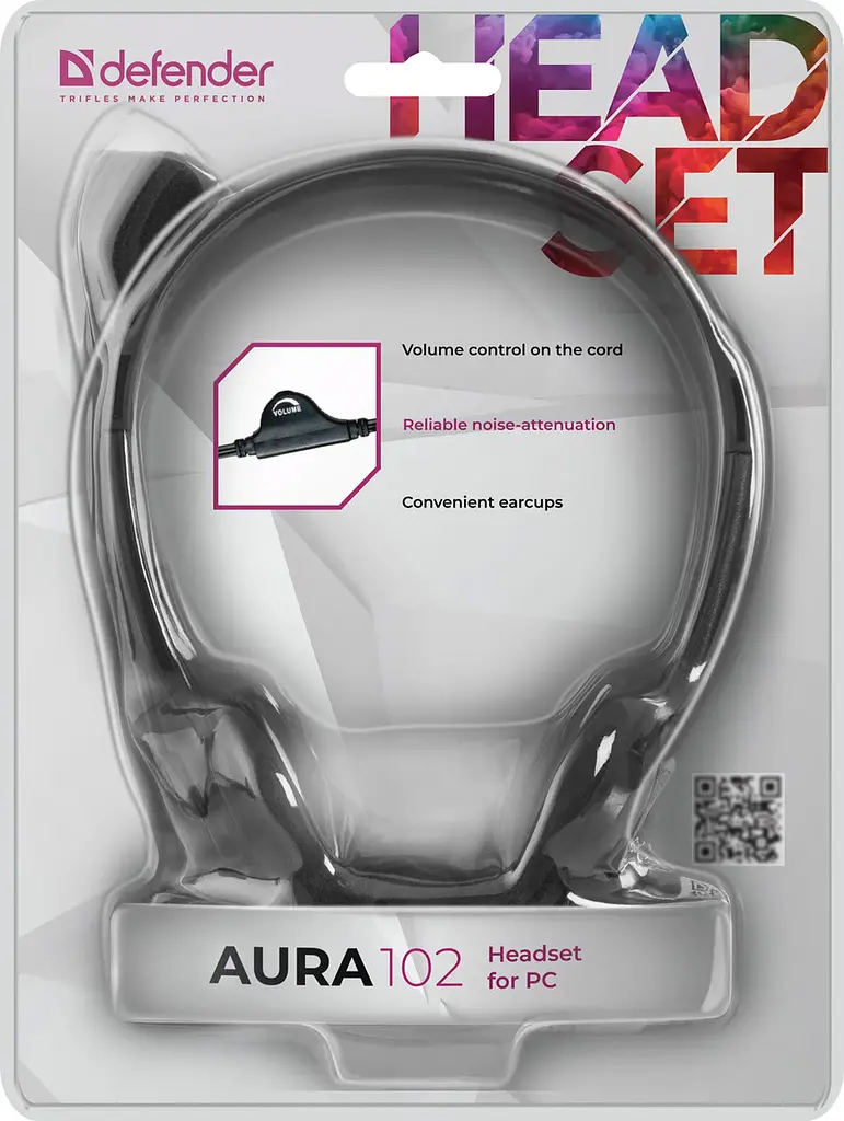 Гарнітура Defender Aura HN-102, 2х3,5мм, Чорний - фото 9