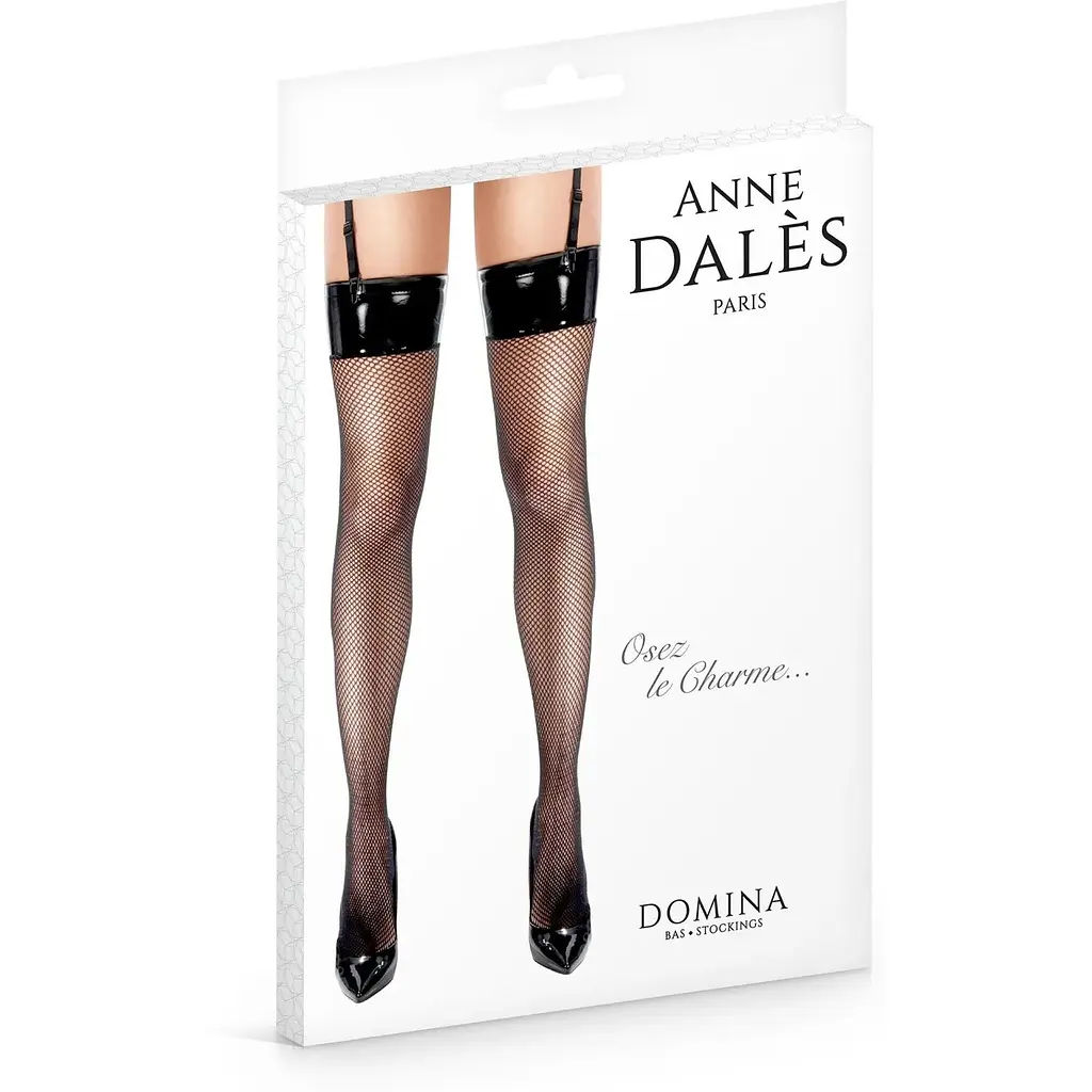Панчохи сітка з вініловим верхом Anne De Ales Domina T3 - фото 2