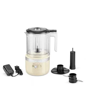 Кухонний мінікомбайн KitchenAid 5KFCB519EAC бездротовий кремовий - фото 2