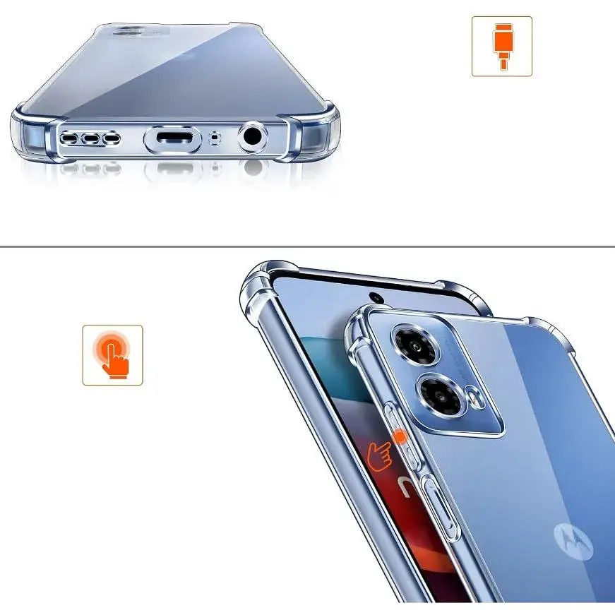Панель BeCover Anti-Shock для Motorola Moto G35 Clear (712779) - фото 2