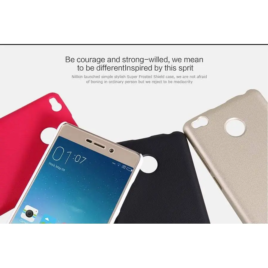 Чохол-накладка Nillkin Super Frosted Shield Xiaomi Redmi 3 PRO Red - фото 3
