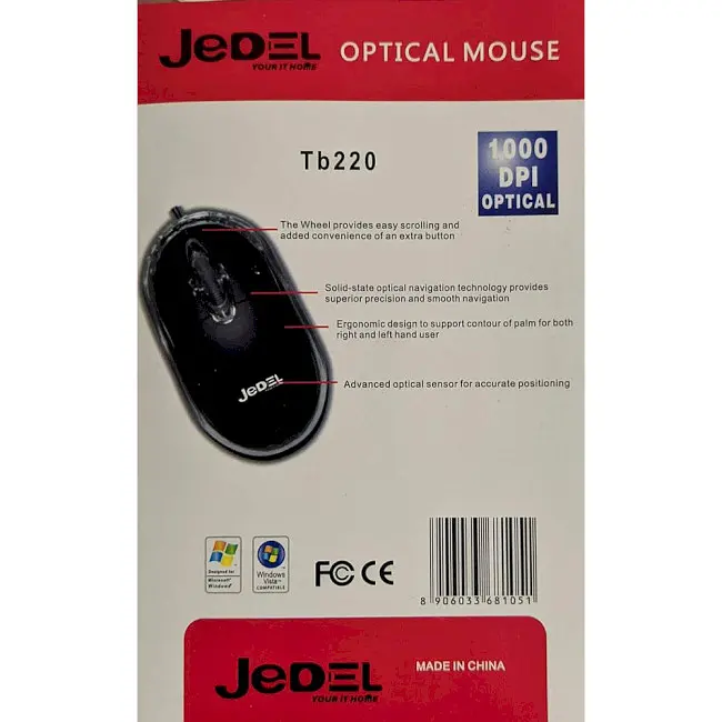 Миша Jedel TB220-USB Black - фото 3