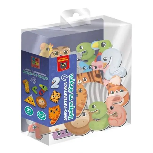 Гра розвиваюча Vladi Toys магнітна. Диво-математика. Цифри та фігури. VT5411-19 - фото 3
