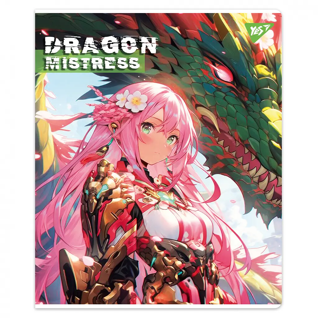 Набір зошитів для записів А5 Yes Dragon mistress 12 аркушів в клітку 10 шт. (767491) - фото 6