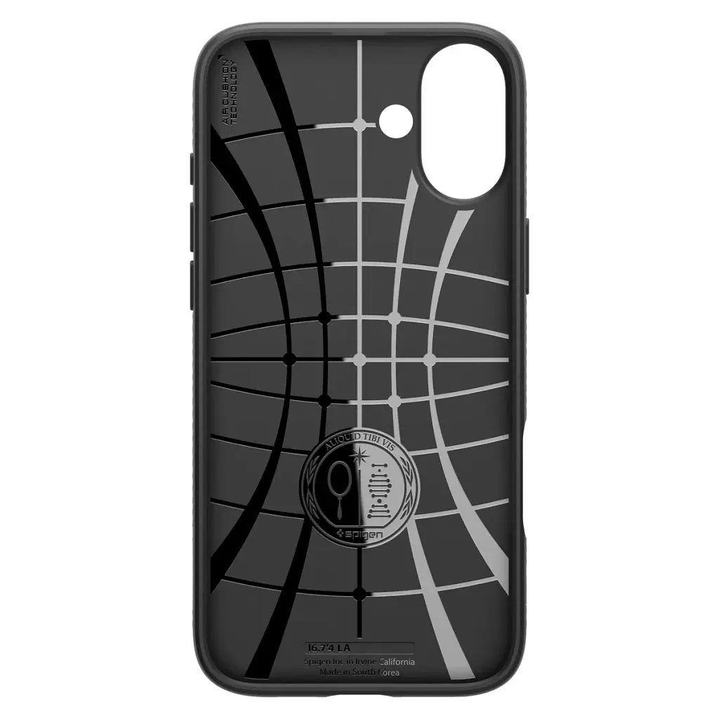 Чохол-накладка Spigen Liquid Air для Apple iPhone 16 Plus Matte Black (ACS08066) - фото 7