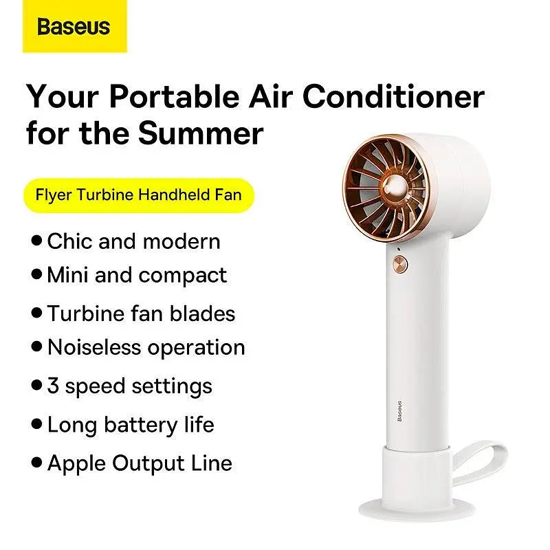 Вентилятор портативний Baseus Type-c Fan Flyer Turbine 4000 mAh - фото 5