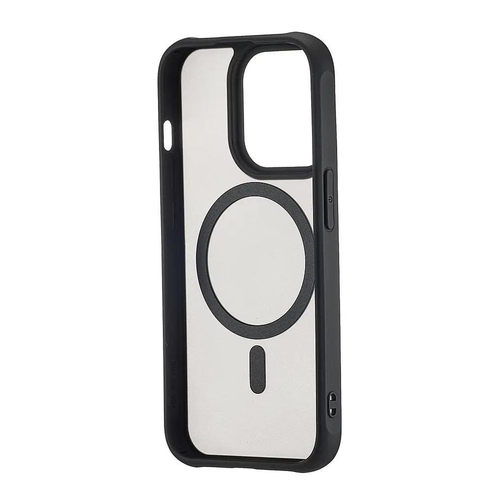 Чохол Silicone Matte Case with MagSafe iPhone 15 Pro Black - фото 2