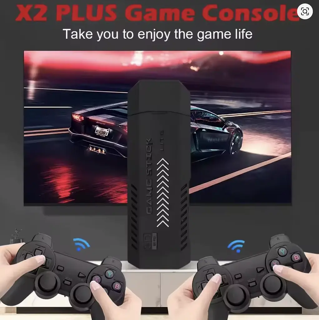 Ігрова приставка X2 Plus Gamestick з двома бездротовими джойстиками ∙ Gamepad-приставка X2 Plus 64GB з підтримкою 4K Ultra HD - фото 3