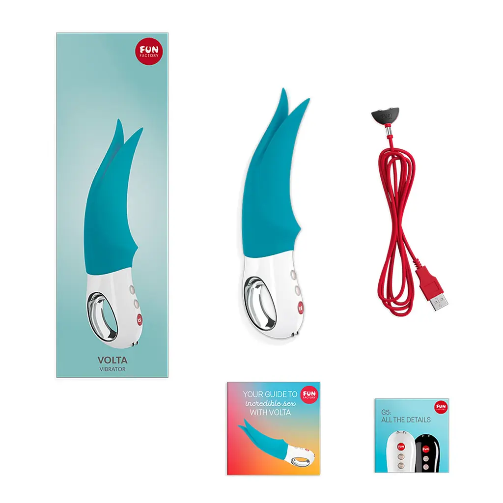 Вибратор Fun Factory Volta 18.9 см бирюзовый - фото 5
