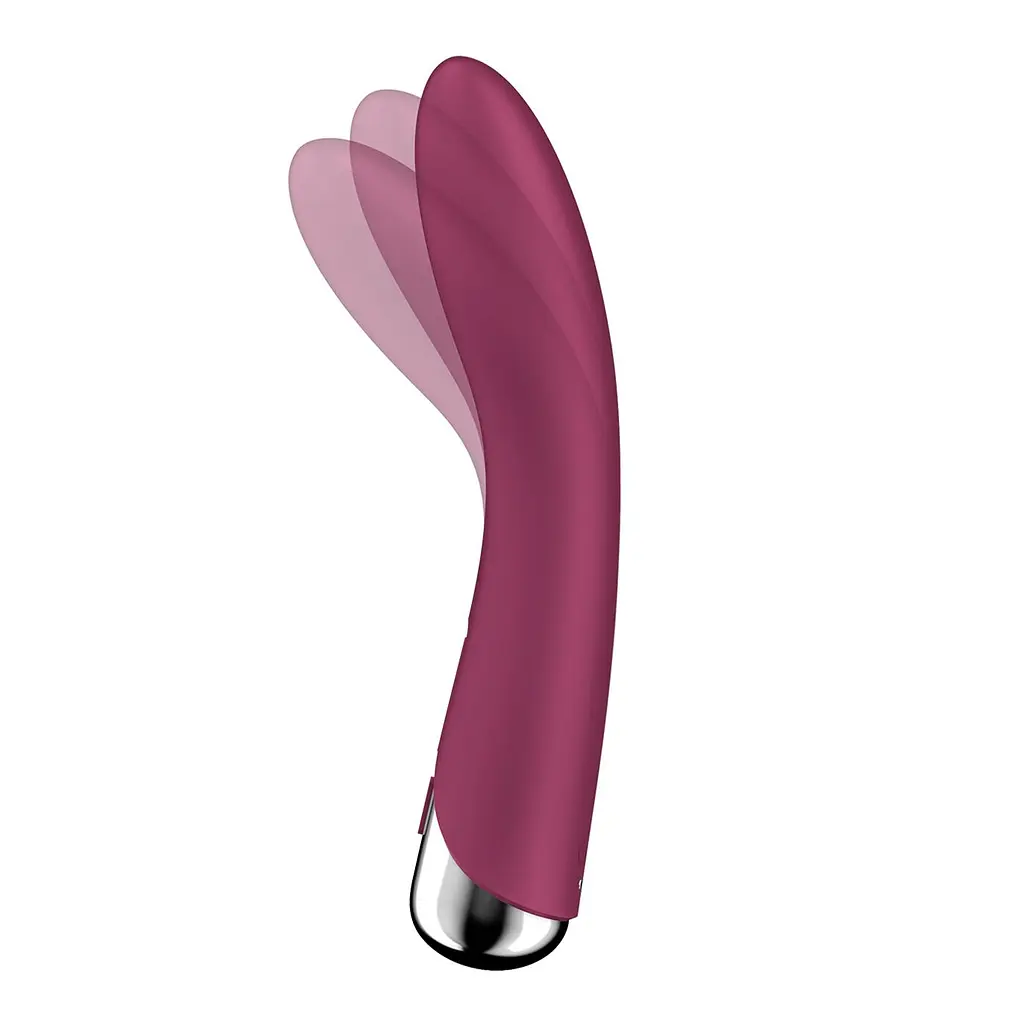 Вібратор Satisfyer Spinning Vibe 1 17.5 см бордовий - фото 2
