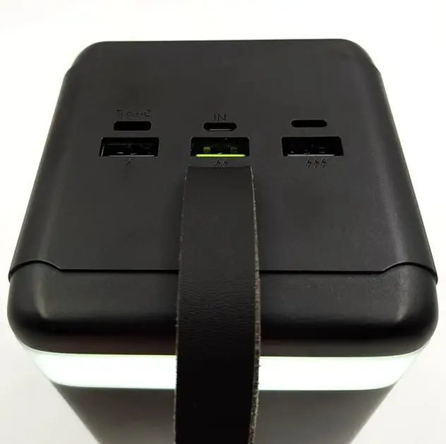 Аккумулятор портативный XO PR160 80000 mAh QC 22.5W PD 20W мобильная батарея черная - фото 6