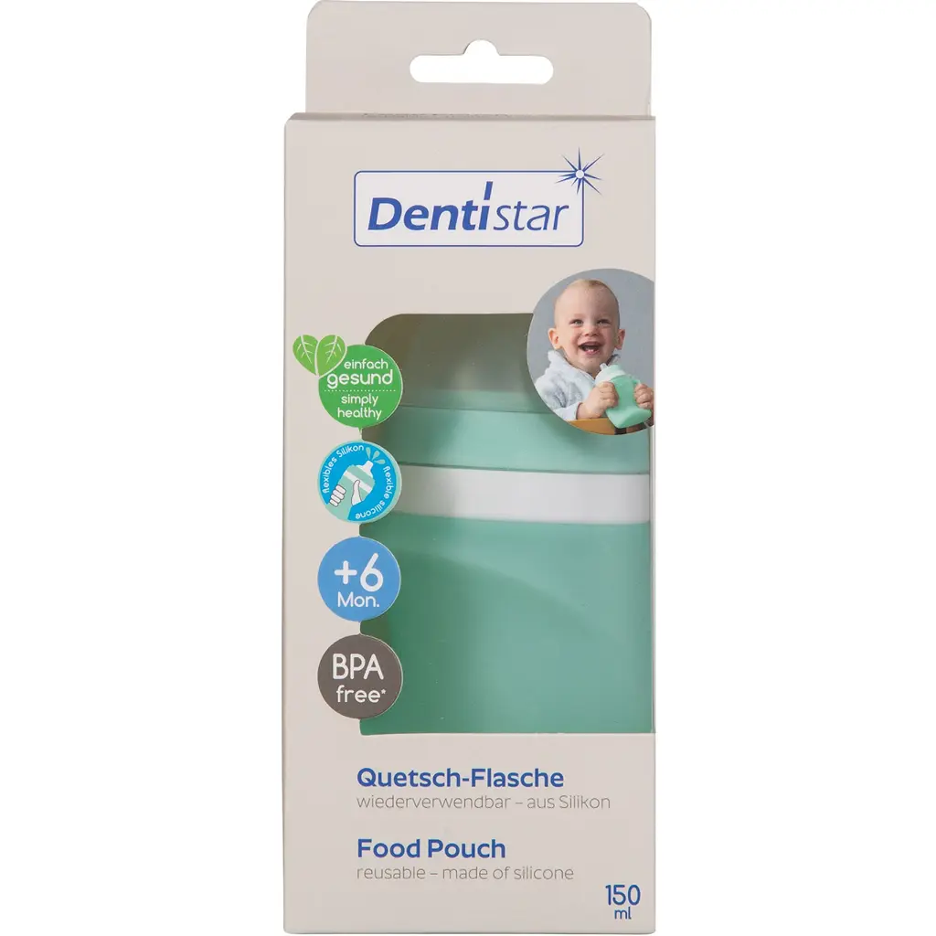 Пляшка-пауч  Dentistar з силіконовими насадками 150 мл - фото 4