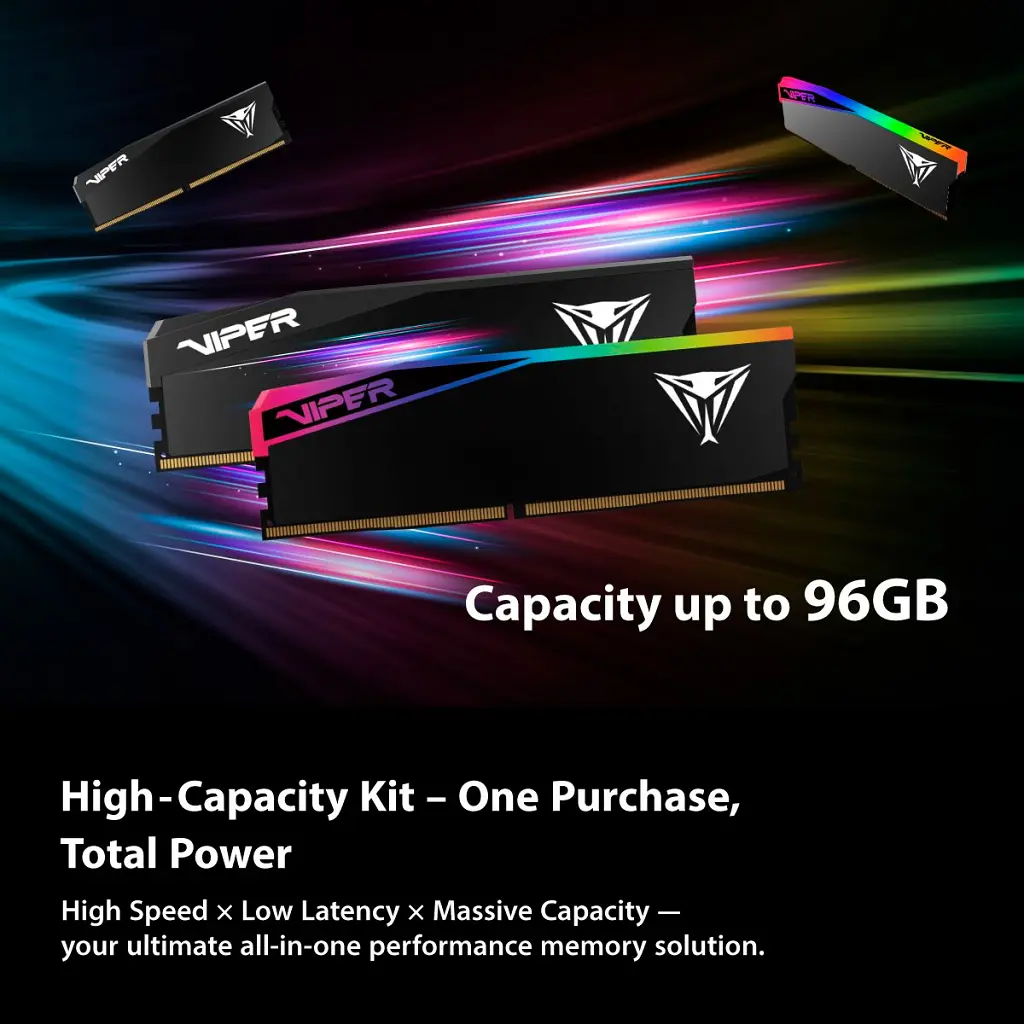 Модуль памяти для компьютера DDR5 64GB (2x32GB) 6400 MHz Viper Elite 5 Ultra Patriot (VEU564G6432K) - фото 8