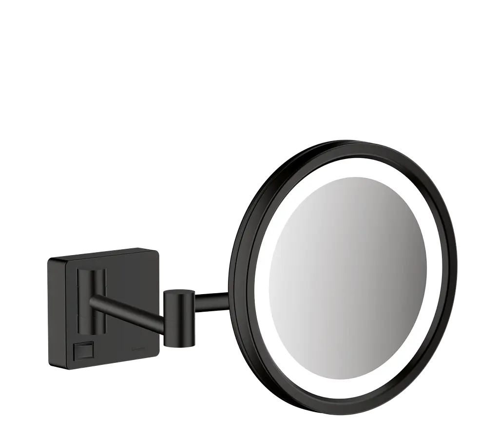 Косметичне дзеркало Hansgrohe AddStoris з підсвічуванням LED matt black 41790670