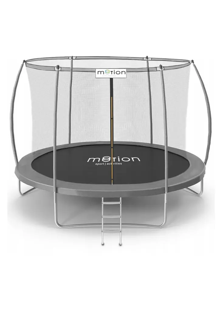 Батут Jumi Motion Sport Line Premium 10ft (305см) з внутрішньою сіткою сірий - фото 3