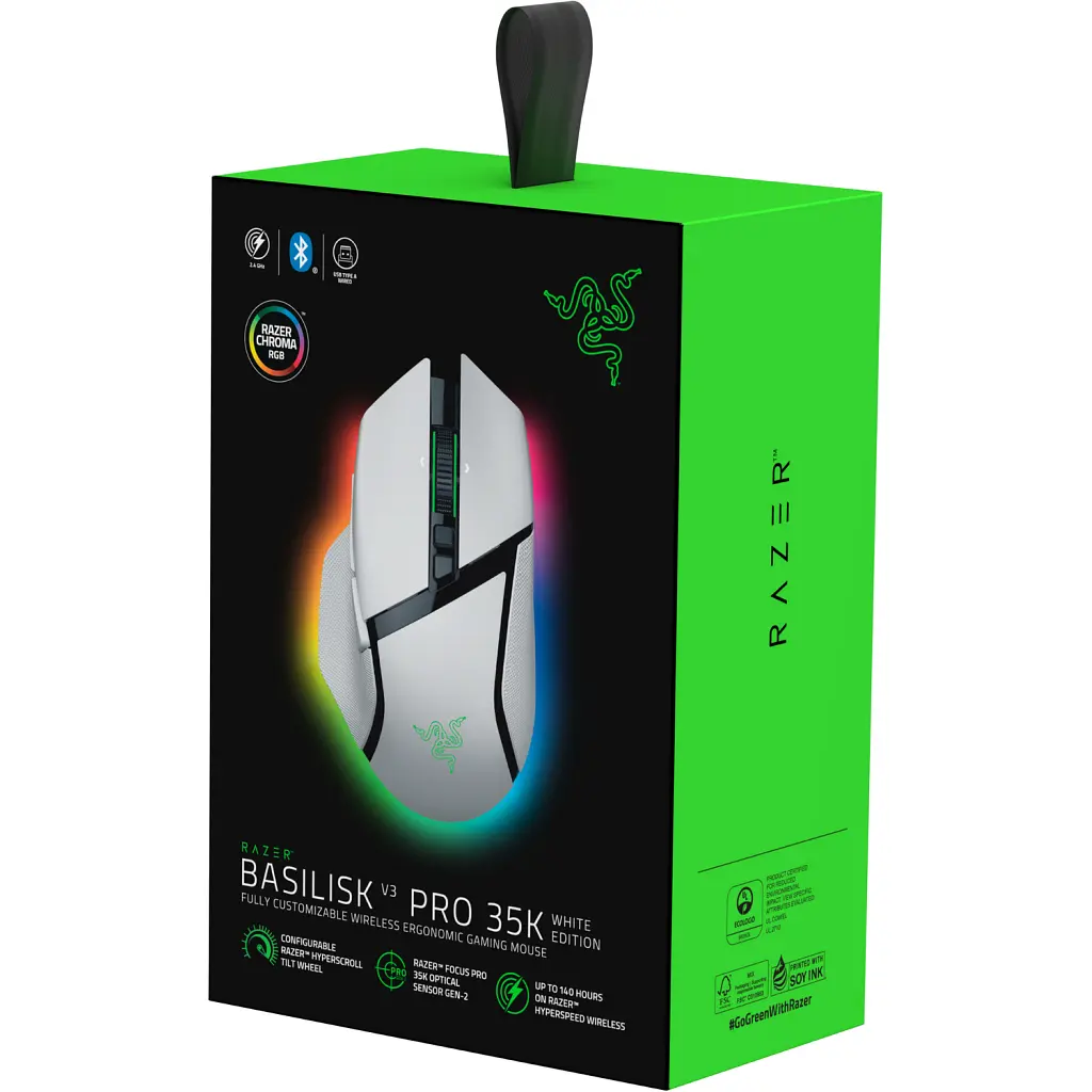 Мишка Razer Basilisk V3 Pro 35K Wireless/Bluetooth White (RZ01-05240200-R3G1) - фото 9