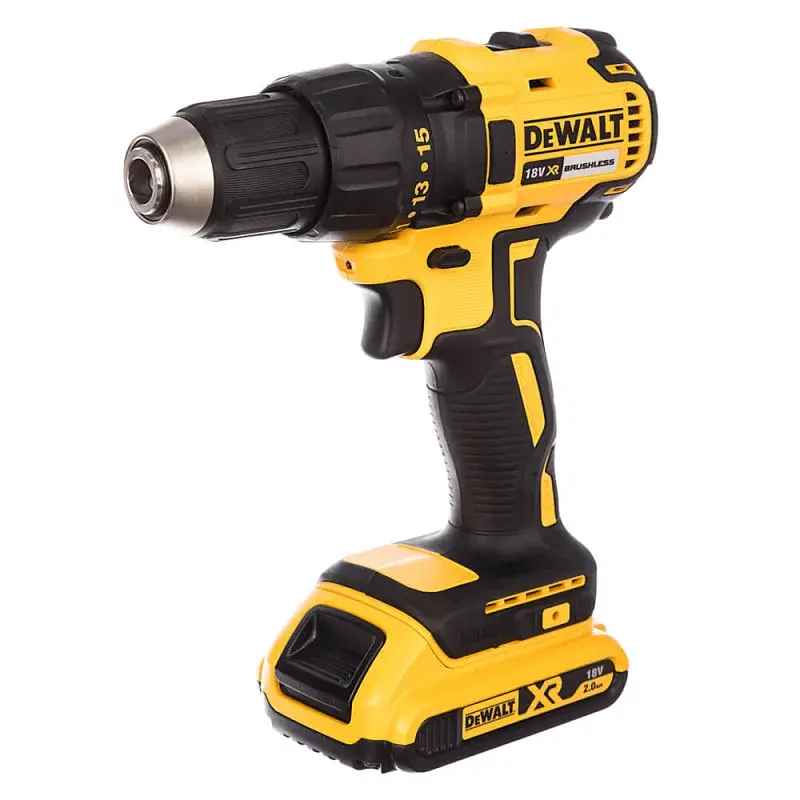 Дрель-шуруповерт бесщеточный DeWalt XR Li-Ion 18В акб 2х2 А/ч 65 Нм 500-1750 об/мин патрон 13мм ЗП кейс 1.15 кг - фото 4