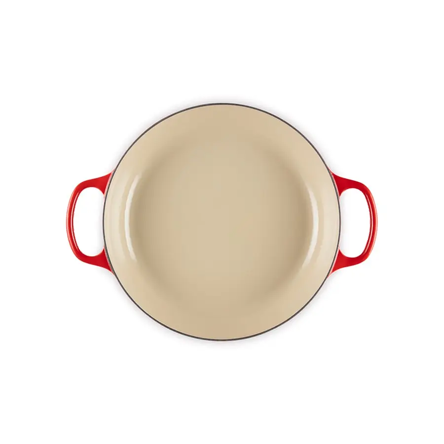 Каструля Le Creuset Signature Cast Iron Shallow Casserole 21180300602430 3.5 л 30 см вишнева - фото 4