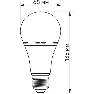 Лампочка TITANUM LED акумуляторна A68 10W E27 4000K 220V (TL-EMA68-10274) - фото 3