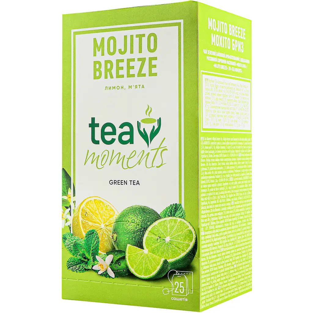 Чай Tea Moments Mojito Breeze 40 г (25 саш. х 1.6 г) - фото 4