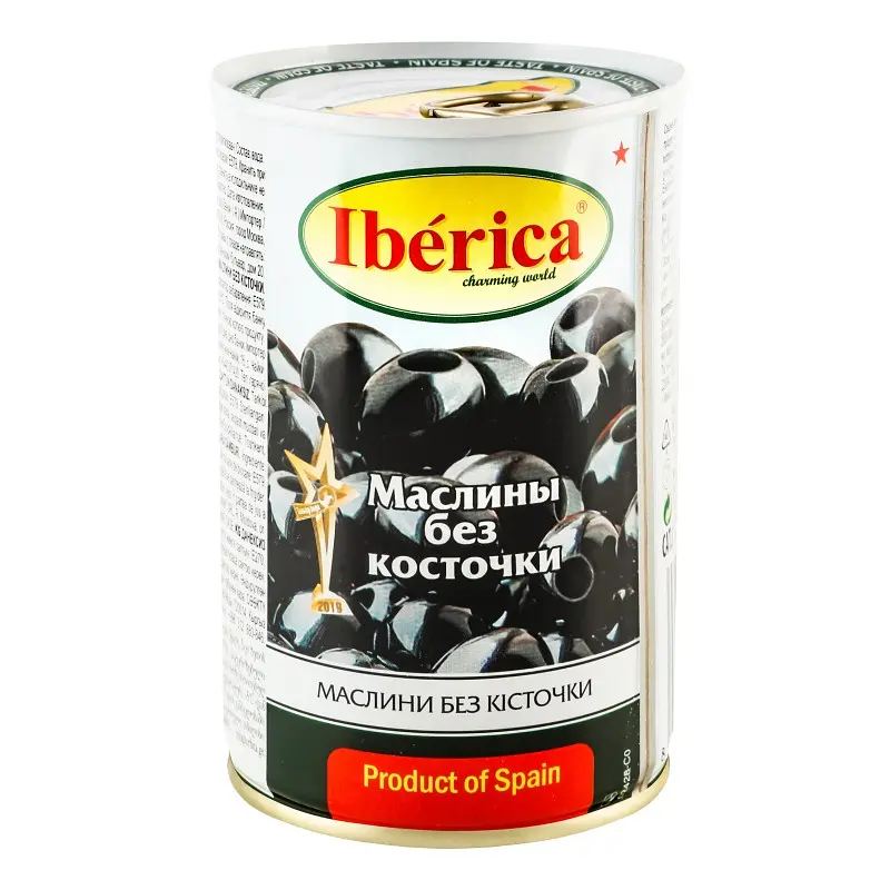 Уцінка. Маслини Iberica великі без кісточки 420 г